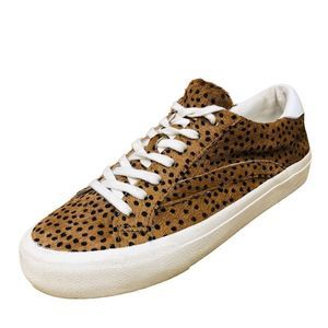 Madewell Sidewalk Sneakers Spotted Calf Hair Print Low Top Lace Up Womens Sz 7